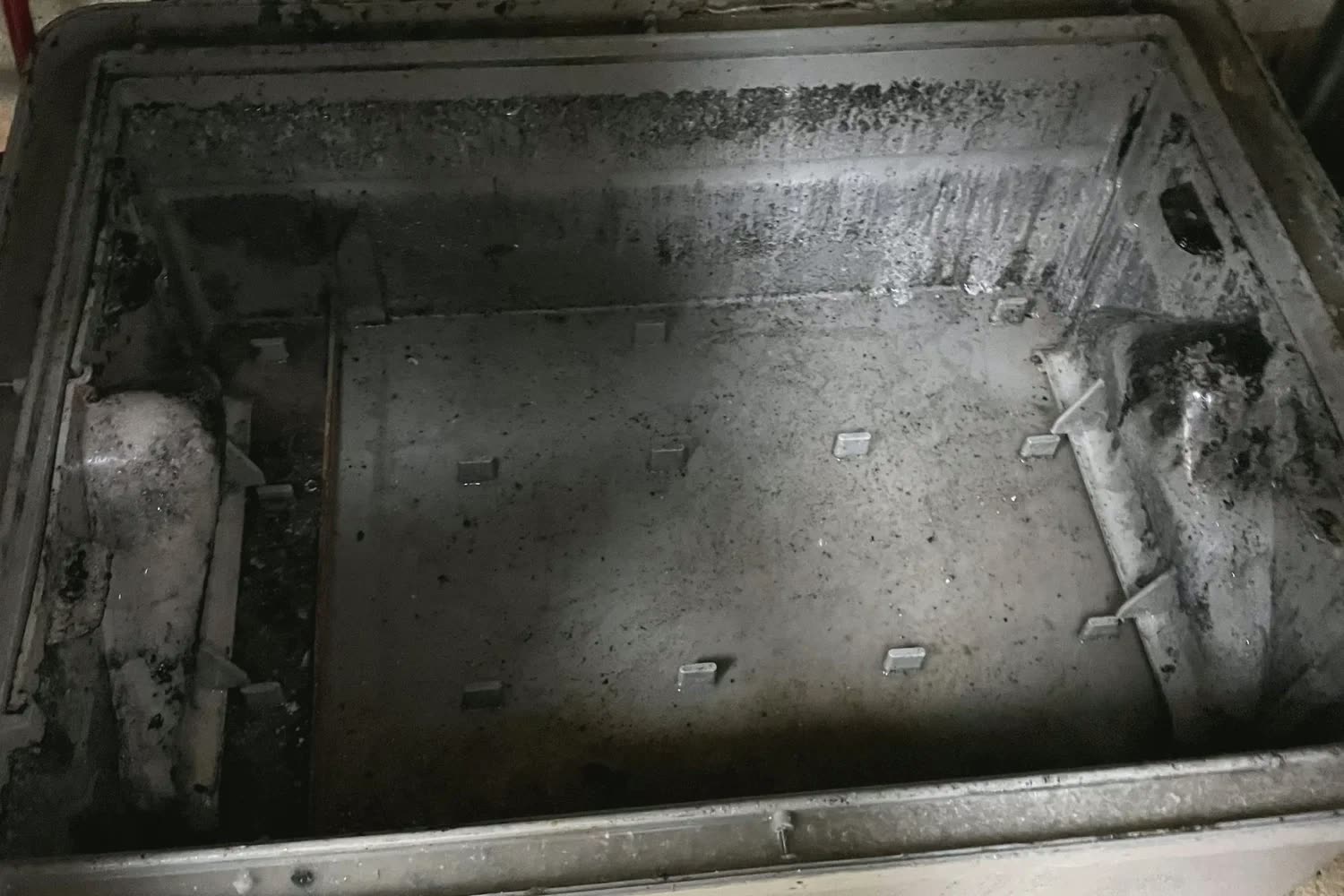 Grease trap after Clearline pump-out and cleaning