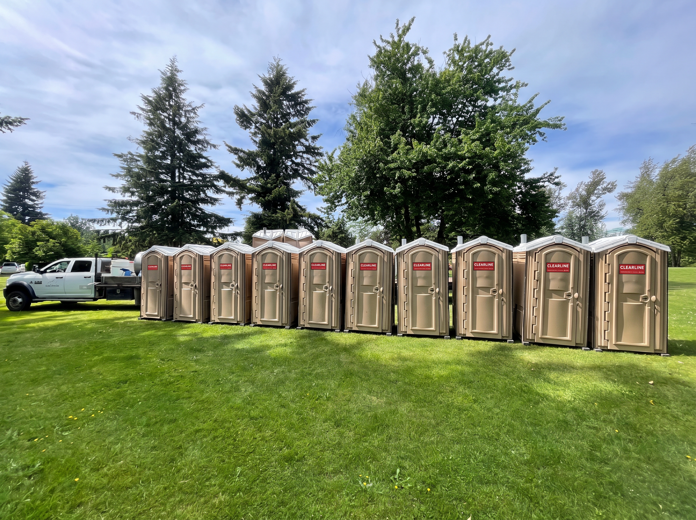 100+ Clearline portable units staged for a major Canadian event